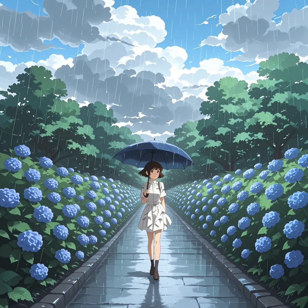 梅雨 연상 이미지