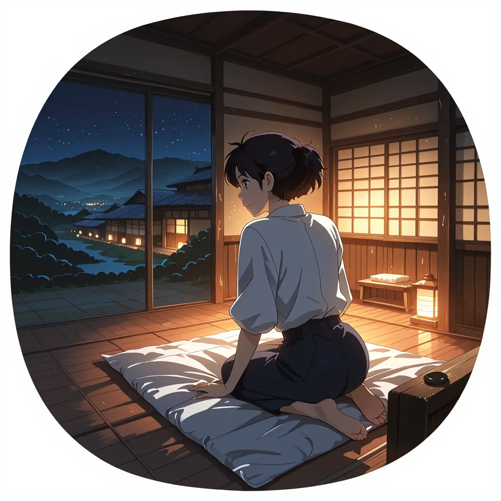 泊まる 연상 이미지