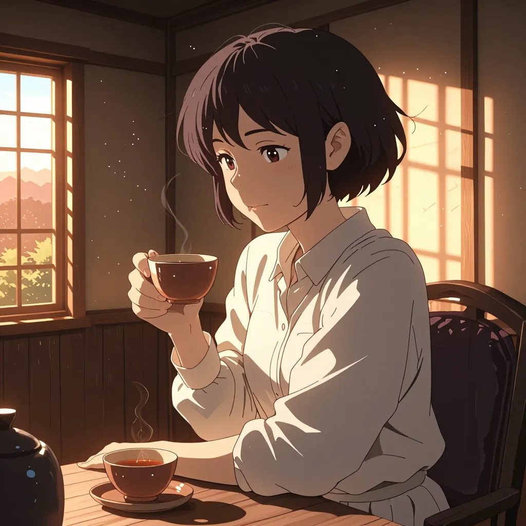落(ち)着く 연상 이미지