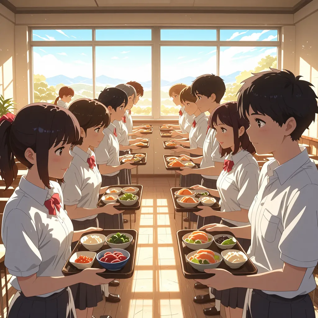 給食 연상 이미지