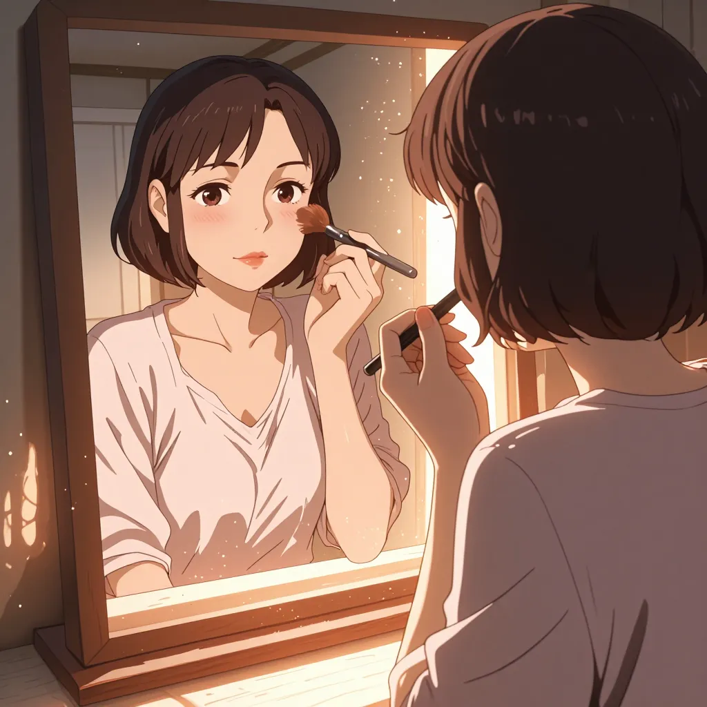 化粧 연상 이미지