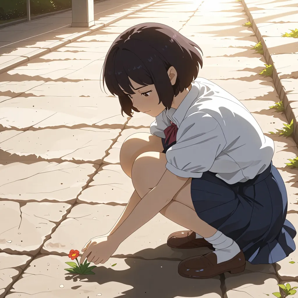 しゃがむ 연상 이미지