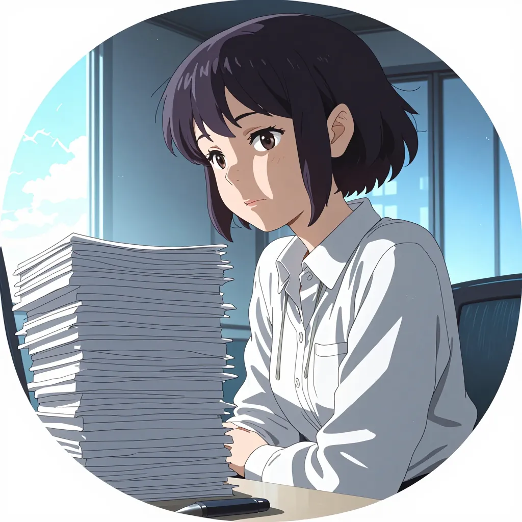 書類 연상 이미지