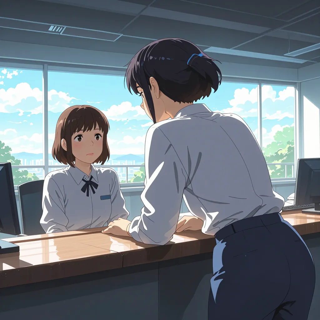 問い合わせ 연상 이미지