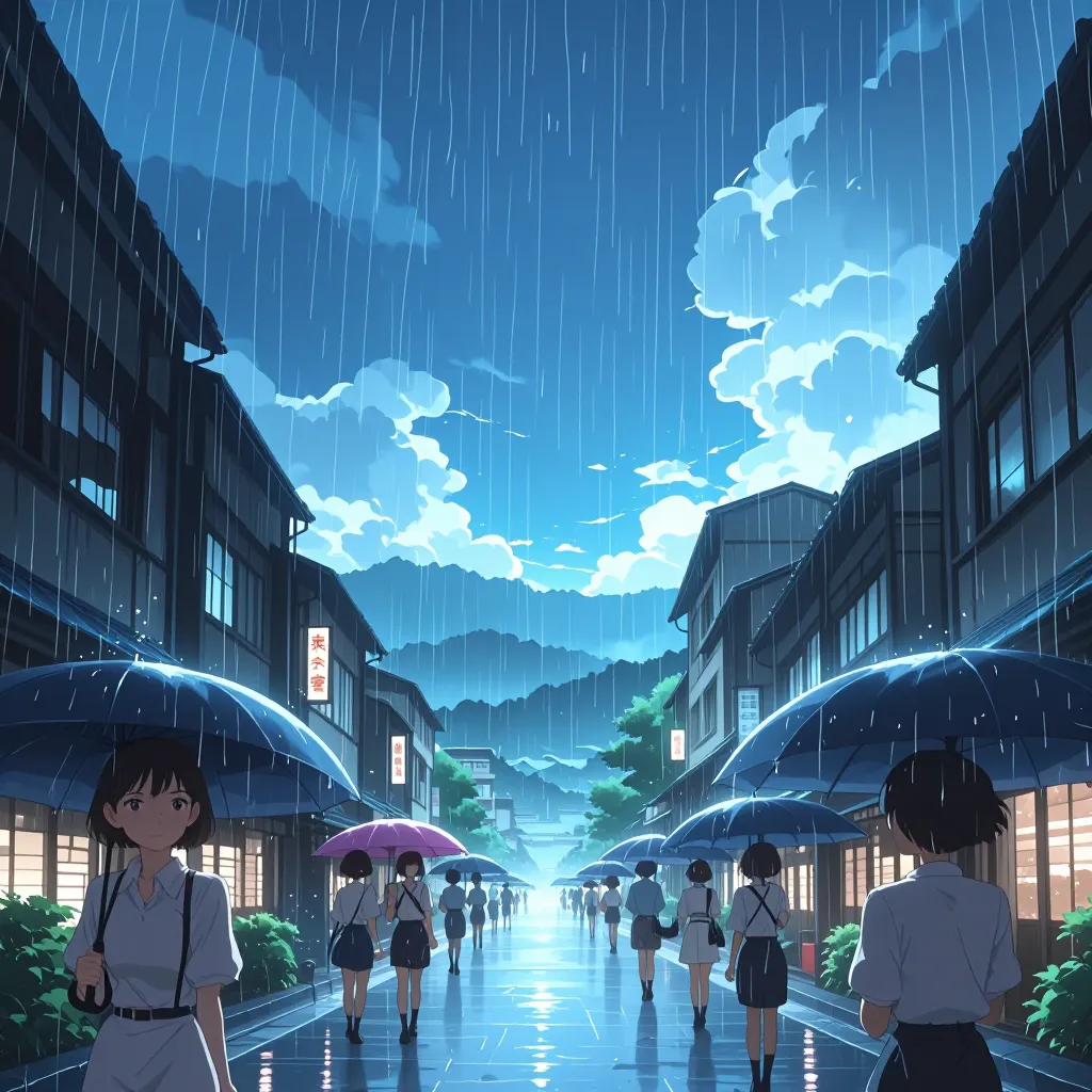梅雨 연상 이미지