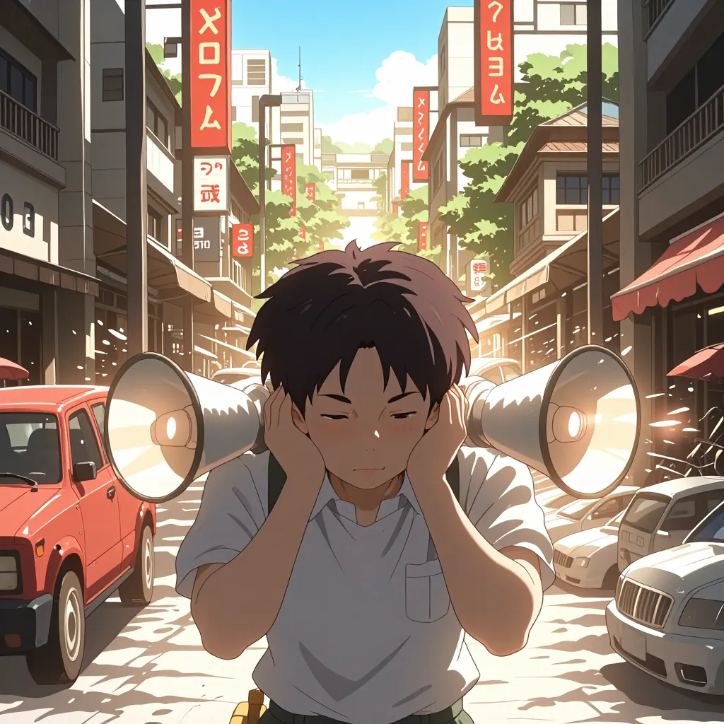 喧しい 연상 이미지