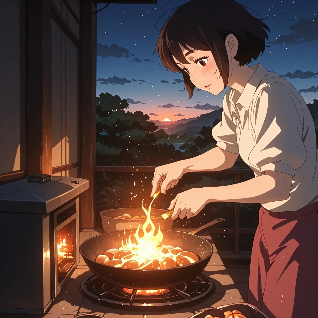 炒る 연상 이미지