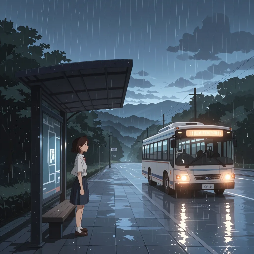 停留所 연상 이미지