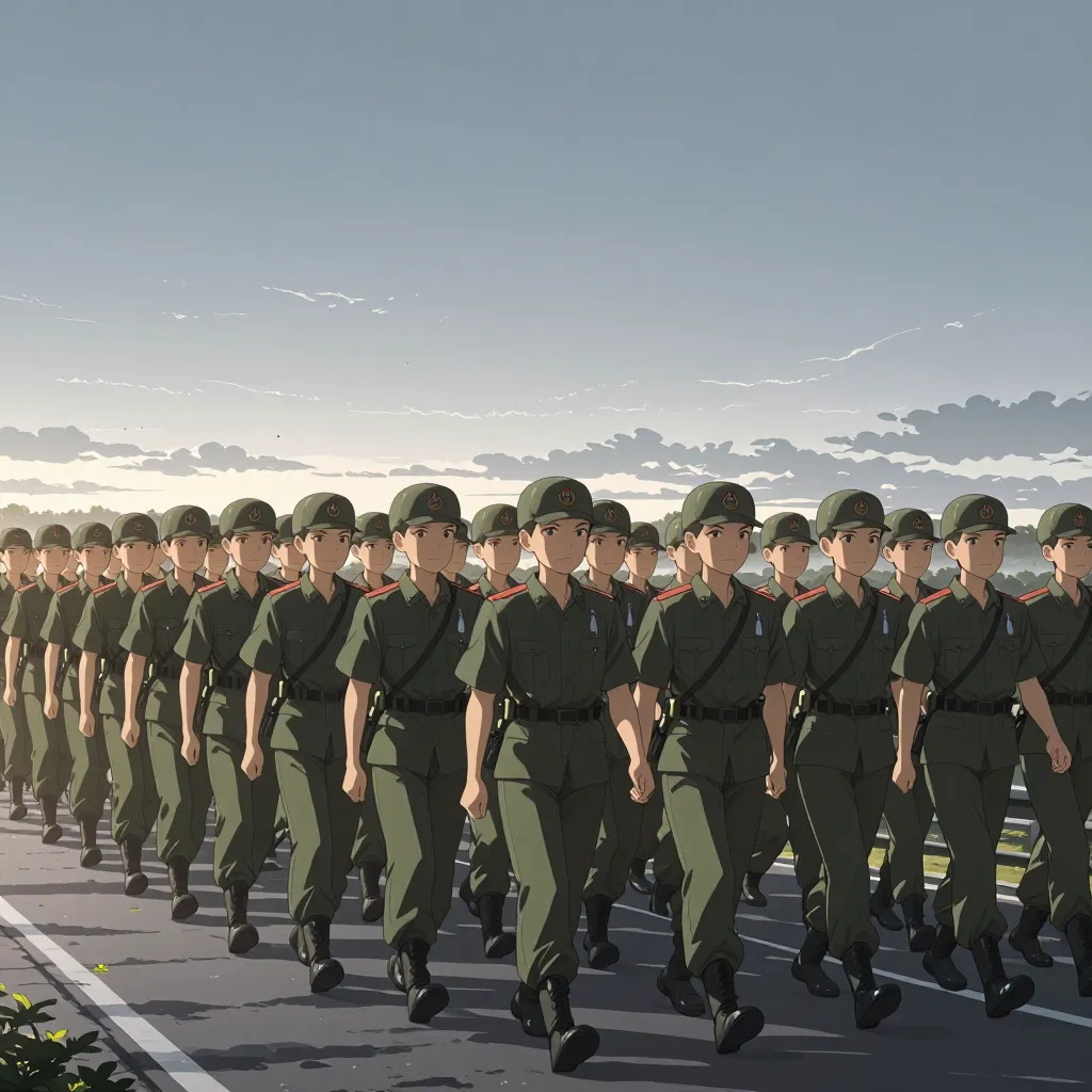 兵隊 연상 이미지
