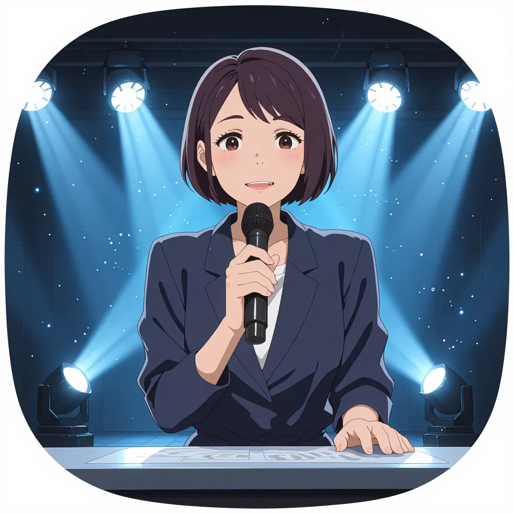 アナウンサー 연상 이미지