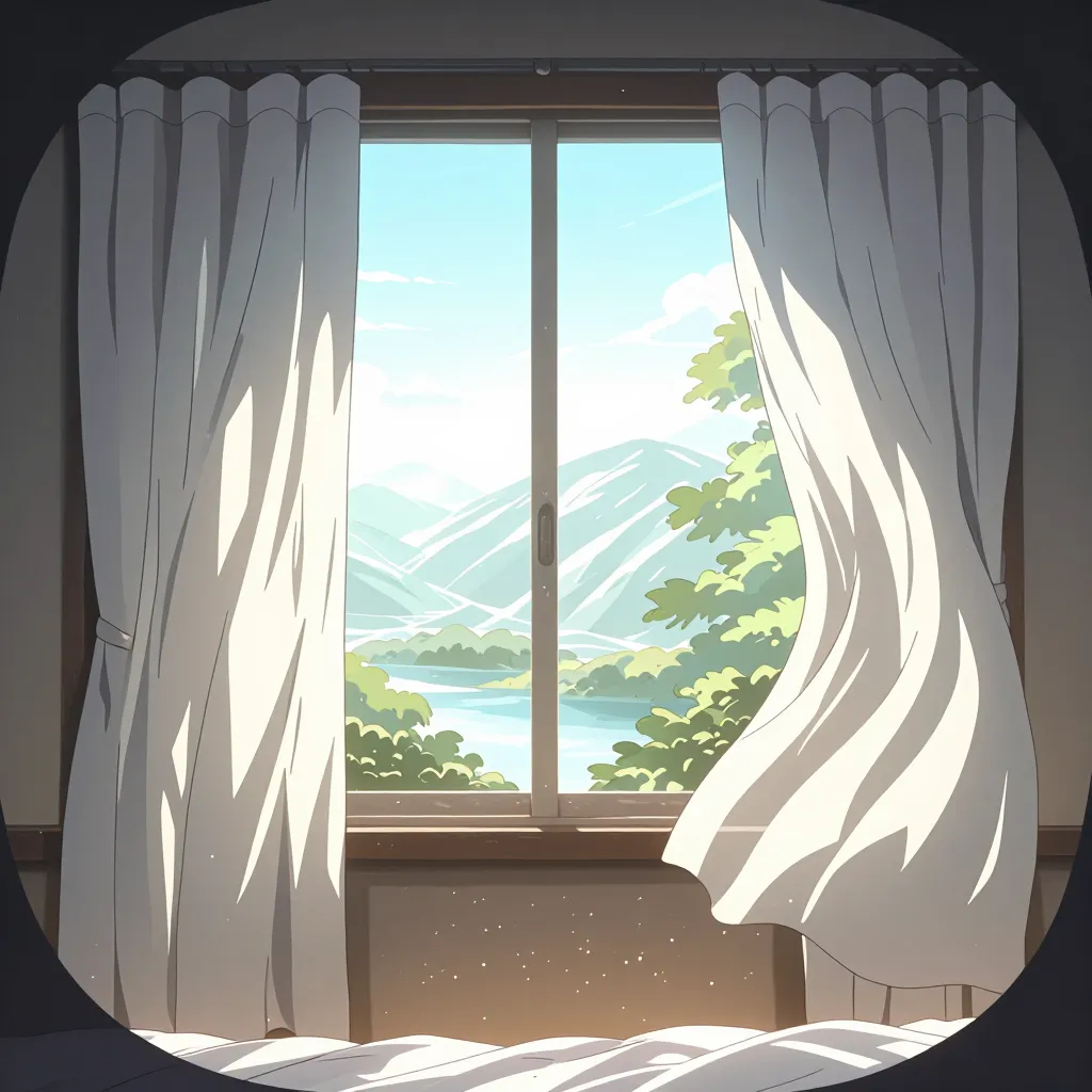 カーテン 연상 이미지