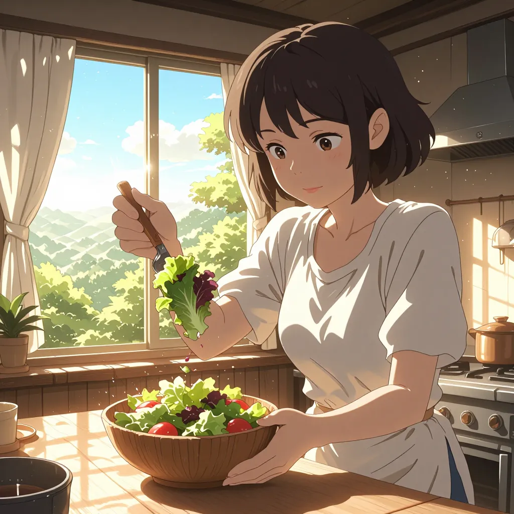 サラダ 연상 이미지