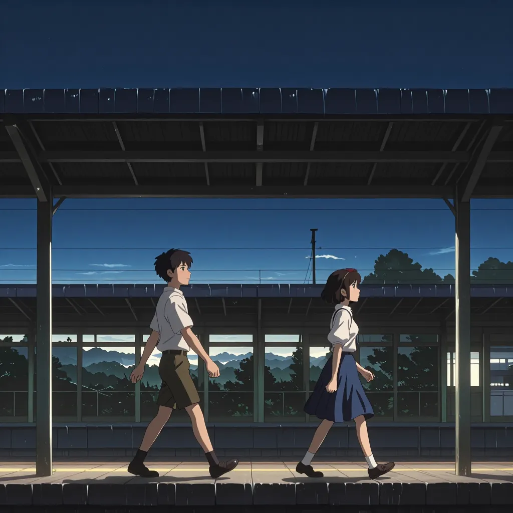 すれちがい 연상 이미지