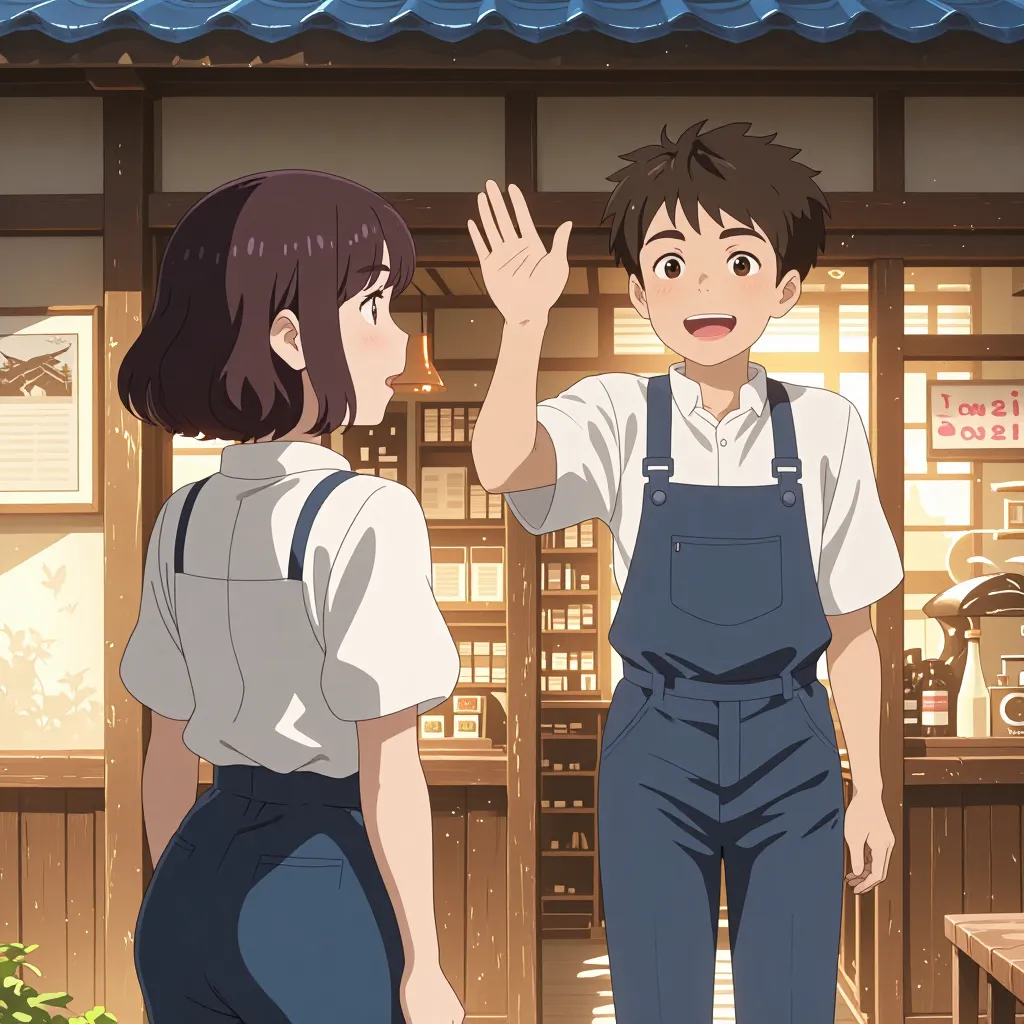 ちょくちょく 연상 이미지